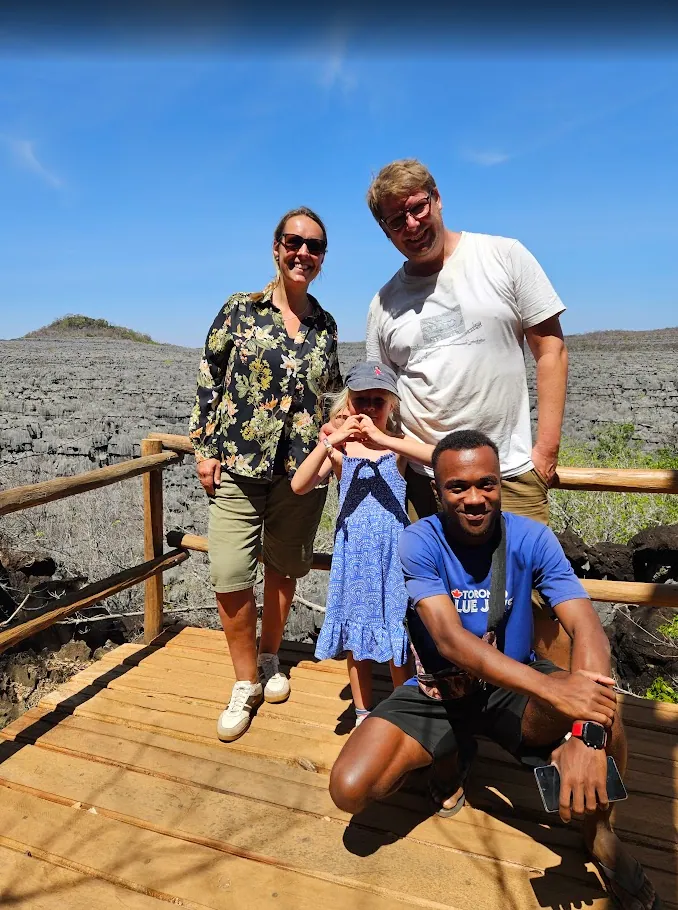 With guests at Tsingy Ankarana – Northern Madagascar